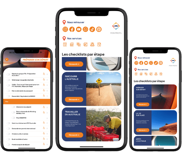 Appli Départ Australie