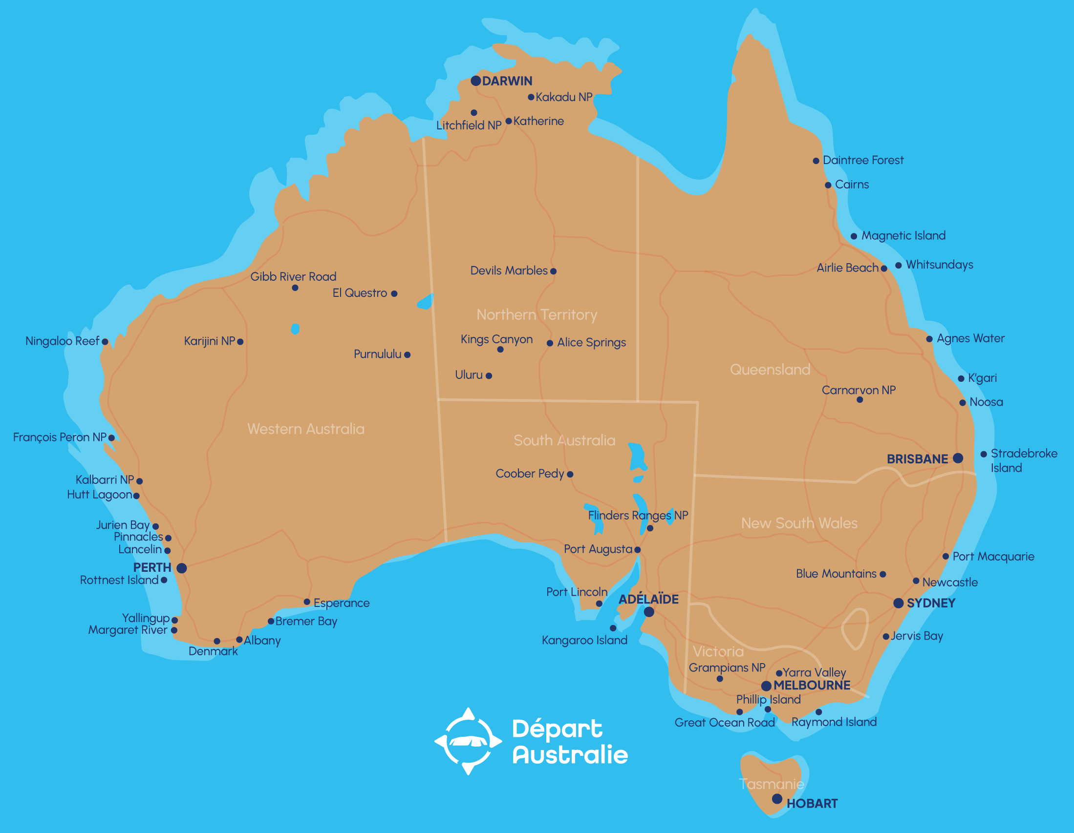Carte Australie